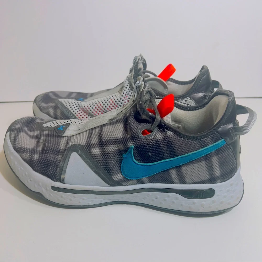 Nike PG 4 Paul George Basketball Plaid Size 12 Men Shoes - Picture 9 of 11
